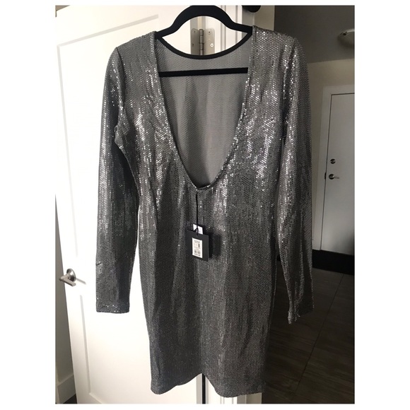 Silver sequin dress - Picture 2 of 2